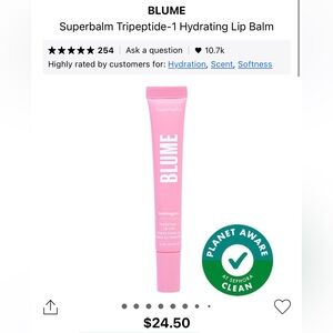 Blume Superbalm tripeptide- Bubblegum